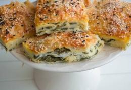 Plăcintă cu brânză și spanac