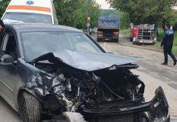 Accident rutier cu trei răniți! Două autoturisme s-au ciocnit la Stăuceni - FOTO
