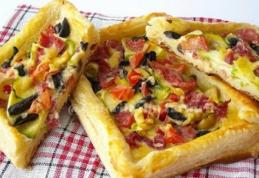 Mini-pizza cu foietaj