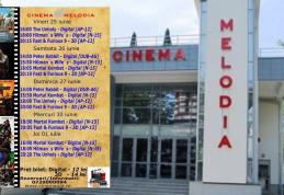 Vezi ce filme vor rula la Cinema „MELODIA” Dorohoi, în săptămâna 25 iunie – 1 iulie – FOTO