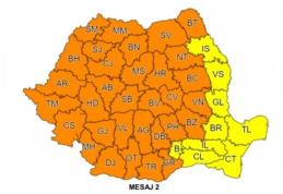 Avertizare meteo! COD PORTOCALIU de vijelii puternice, grindină, cantități de apă importante pentru județul Botoșani
