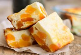 Prăjitură cu brânză și caise