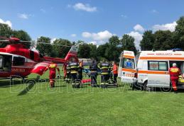 Elicopter SMURD chemat la Dorohoi pentru un bărbat din Saucenița care a suferit un infarct - FOTO