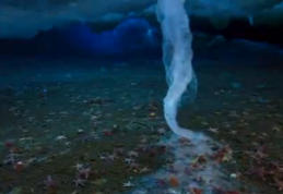 Fenomen spectaculos: Ţurţuri uriaşi şi ucigaşi pe fundul oceanului VIDEO