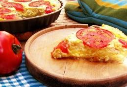 Tartă cu telemea și roșii