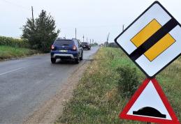 Limitatoare de viteză în intersecțiile cu probleme de pe drumurile județene - FOTO