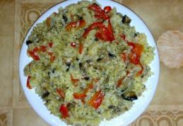 Risotto cu ciuperci și busuioc