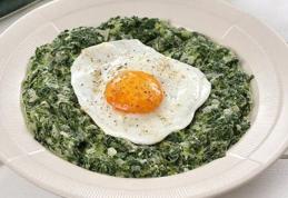 Spanac cu ouă și smântână