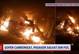 Accident înfiorător pe drumul Iași – Târgu Frumos! Un bărbat de 41 de ani a murit carbonizat