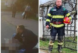 Un pompier din Dorohoi felicitat pentru intervenția promptă la un accident rutier - FOTO