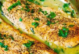 File de păstrăv în sos