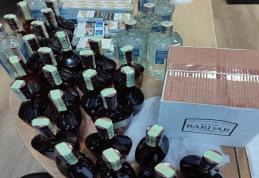 Băuturi şi ţigări de contrabandă nedeclarate la controlul de frontieră