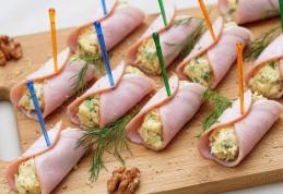 Rulouri de șuncă cu ciuperci