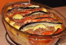 Sufleu de vinete cu carne tocată