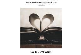 Cu cele mai bune gânduri din partea Casei Municipale de Cultură cu ocazia Zilei Mondiale a Educației