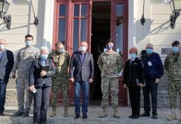 Delegație militară româno-americană în vizită la Dorohoi - FOTO