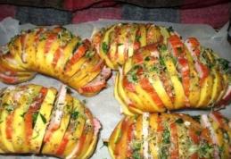 Cartofi „acordeon”