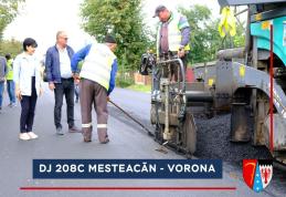 Zeci de kilometri de drumuri județene au fost asfaltați - FOTO