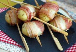 Frigărui aperitiv din cartofi și bacon afumat