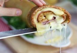 Rulou cu cașcaval și șuncă presată