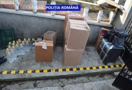 11.000 de pachete cu țigarete, descoperite de polițiști la Darabani - FOTO