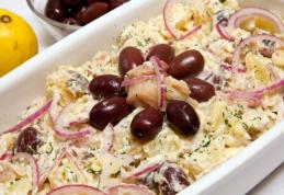 Salată de cartofi cu pește afumat