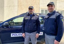 Polițiști de frontieră cu vocație de eroi. Incendiu limitat de o intervenție promptă la Hudești