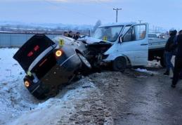 Accident la Vorona. Două persoane au fost rănite - FOTO