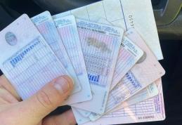 Opt permise de conducere reținute de în urma unei acțiuni a polițiștilor rutieri