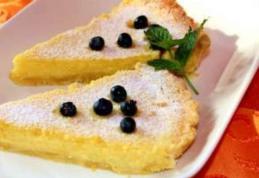 Tartă cu cremă de lămâie