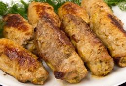 Rulouri din cotlet de porc cu ciuperci