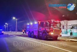 Incendiu în Dorohoi! Pompierii au intervenit de urgență după ce un coș de fum a luat foc - FOTO