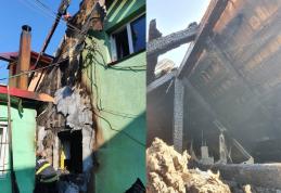 O altă locuință din județ afectată de incendiu, aceeași cauză – coșul de fum neizolat corespunzător