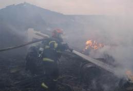 Pagube uriașe în urma incendiului de la Mileanca. Pompierii au intervenit aproximativ nouă ore - FOTO