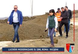 Lucrări de modernizare a drumului județean Roma și Nicșeni - FOTO