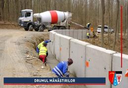 Sector din Drumul „Mănăstirilor” pregătit pentru asfaltare - FOTO