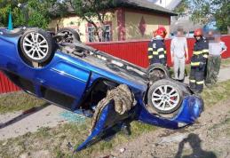 Accident violent în județ! Patru persoane au fost rănite în urma ciocnirii a două mașini - FOTO 