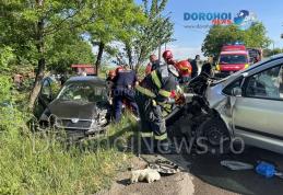 Accident la Loturi Enescu! Trei adulți și șapte copii au ajuns la spital după impactul dintre două mașini - FOTO
