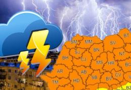Cod portocaliu de vijelii pentru județul Botoșani, până mâine la ora 12:00