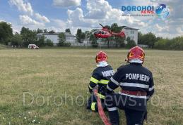 Bărbat din comuna Hilișeu Horia preluat de elicopterul SMURD de la Dorohoi