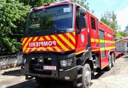  Autospecială de stingere nouă, la Detașamentul de Pompieri Dorohoi - FOTO