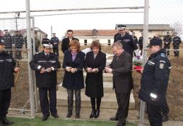 Astăzi a fost inaugurat terenul de sport multifuncţional al Inspectoratului de Jandarmi Judeţean Botoşani