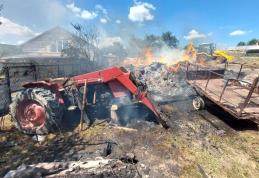 Incendiu la un depozit de furaje din comuna Frumușica - FOTO
