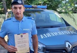 Un jandarm botoșănean a primit Diploma de Onoare a Ministerului Afacerilor Interne