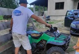 Depistat de polițiștii de frontieră dorohoieni la plimbare cu un ATV neînmatriculat