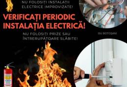 Pompierii informează: Verificați periodic instalațiile electrice!