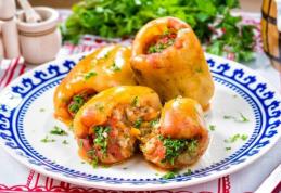 Ardei umpluți cu orez și legume