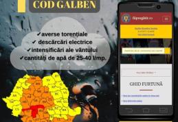 Atenționare meteorologică cod galben de instabilitate atmosferică accentuată pentru județul Botoșani