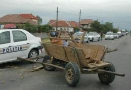 Căruțaș în stare de ebrietate accidentat de un șofer neatent