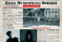 Zilele Municipiului Dorohoi 2022 – Vezi programul complet al evenimentelor!